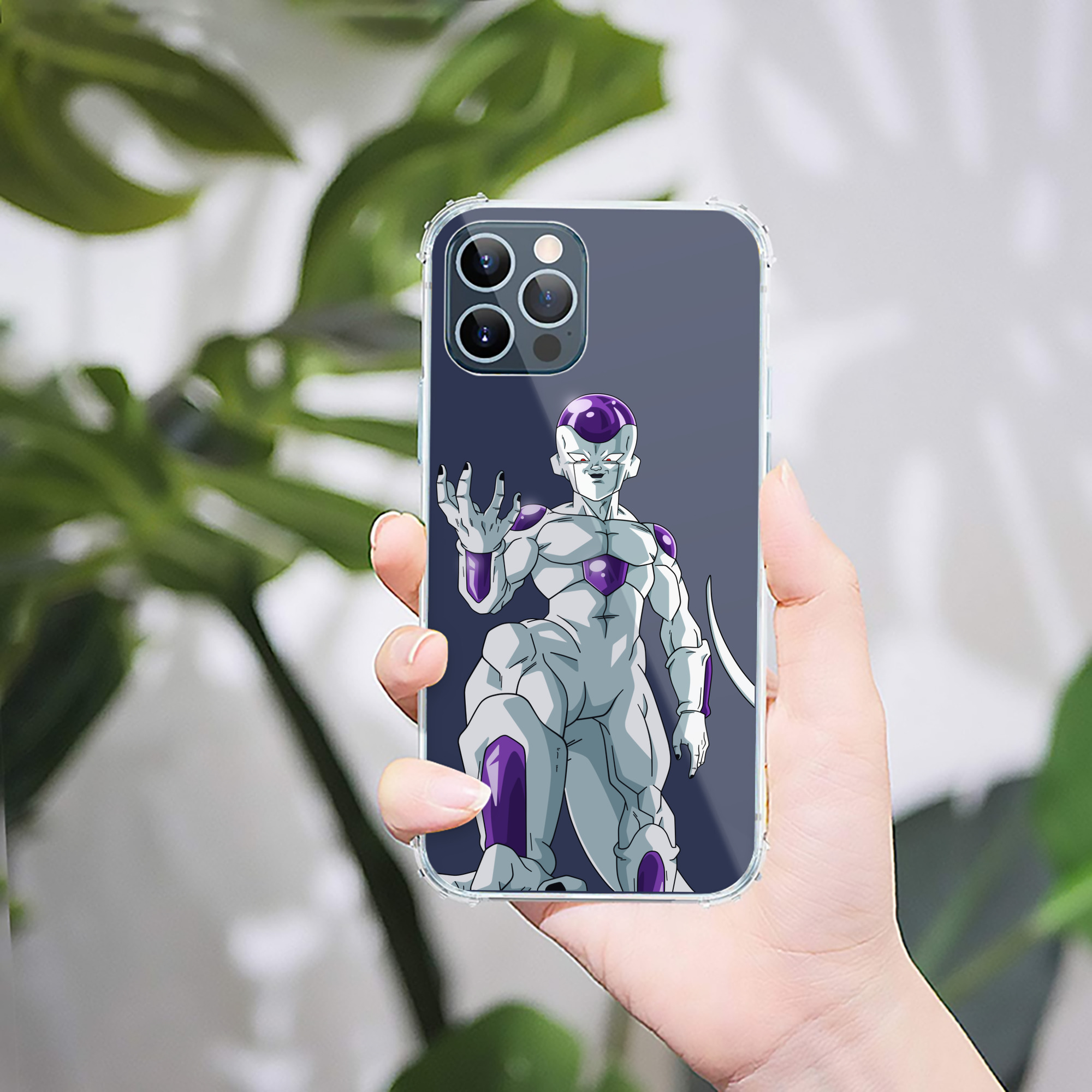 （画像用） ドラゴンボール フリーザ DRAGON BALL Frieza 【iPhone 12シリーズ対応】透明スマホケース（クリアソフトケース）